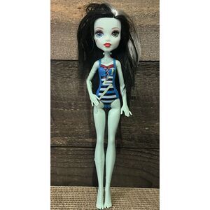 Monster High Doll Frankie‎ Stein Bathing Blue Swim Suit Mattel 2017
